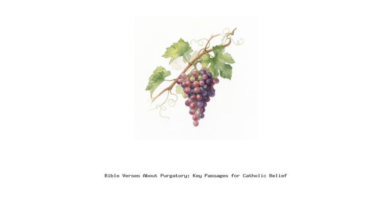 Bible Verses About Purgatory: Key Passages for Catholic Belief