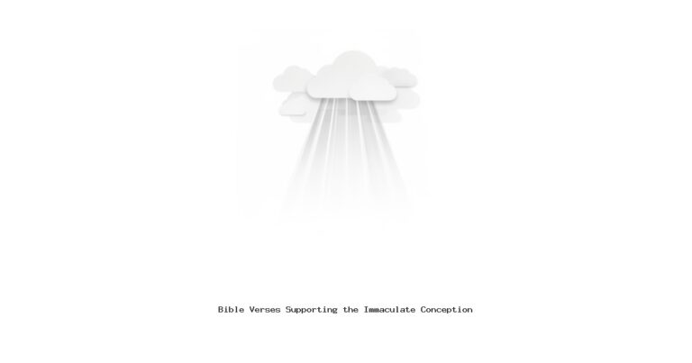 Bible Verses Supporting the Immaculate Conception