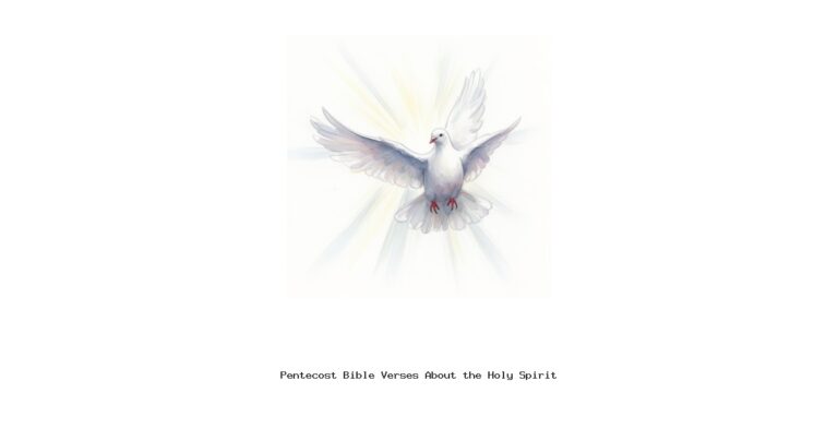 Pentecost Bible Verses About the Holy Spirit