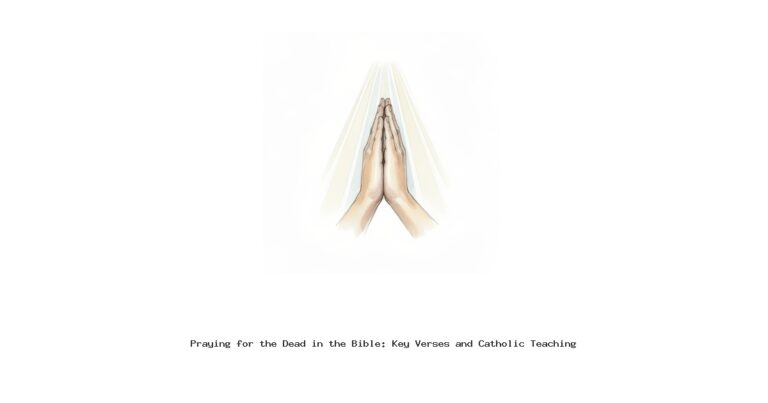 Praying for the Dead in the Bible: Key Verses and Catholic Teaching